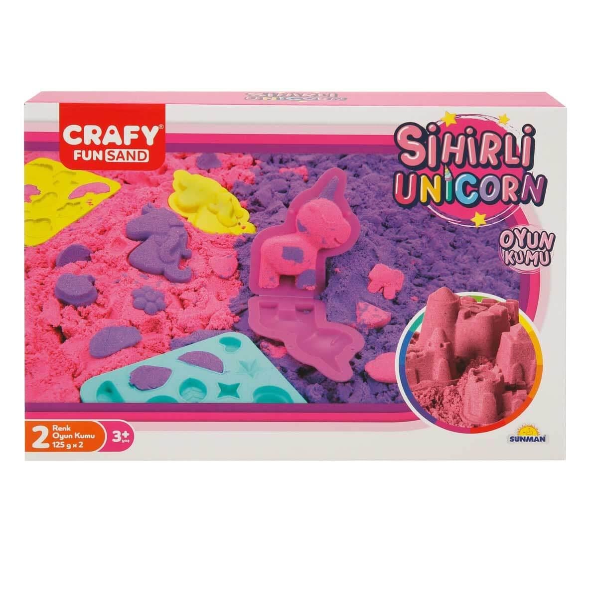 Sunman Oyuncak Crafy Sihirli Unicorn Oyun Kumu Seti 250 g 7 Parça 00003471