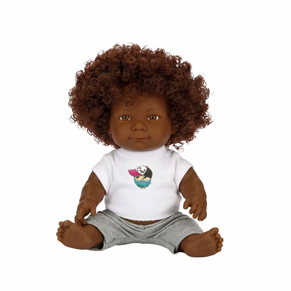 Sunman Oyuncak Dada Kıvırcık Saçlı Bebek 35 Cm 03530 SUN-SABC-DZM