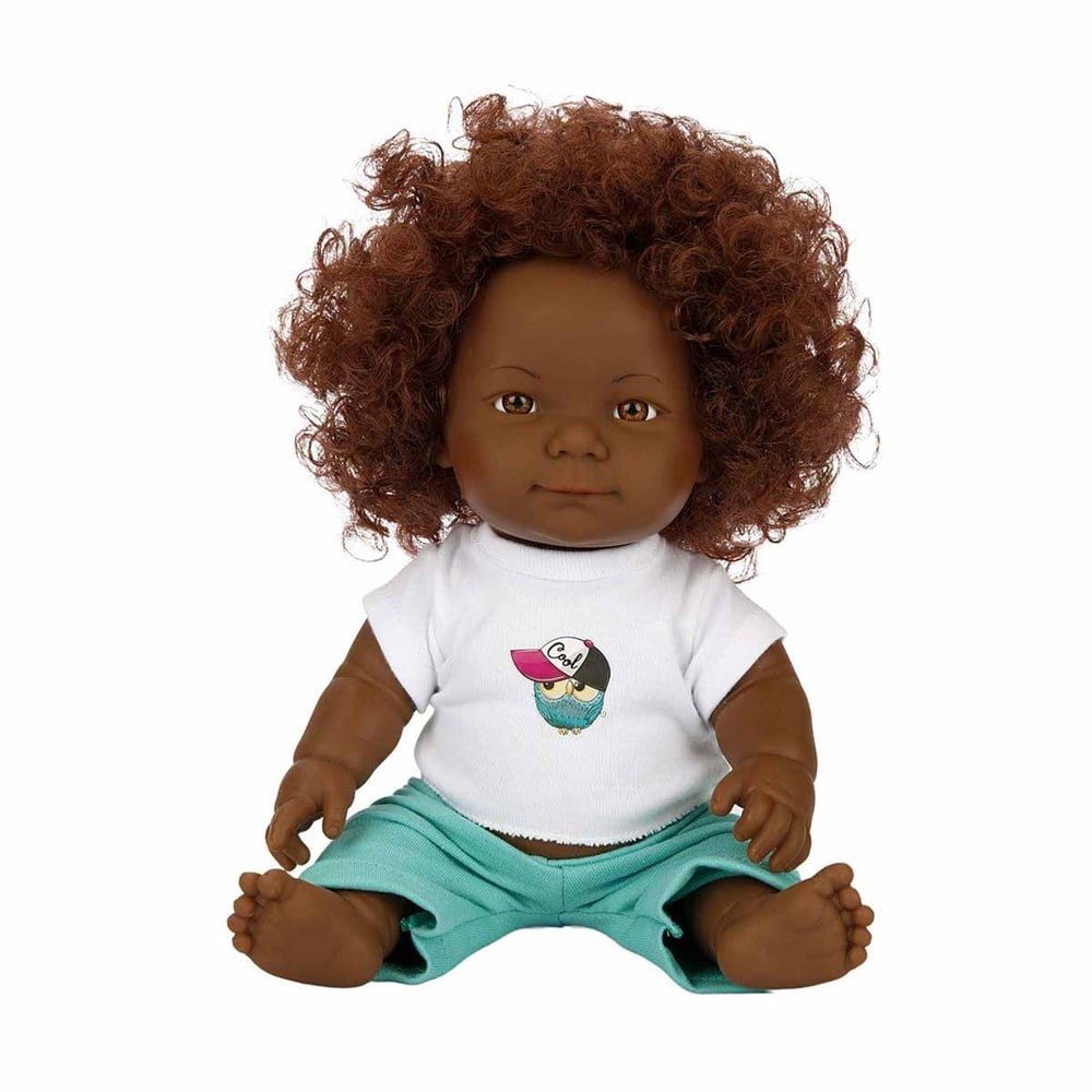 Sunman Oyuncak Dada Kıvırcık Saçlı Bebek 35 Cm 03530 SUN-SABC-DZM