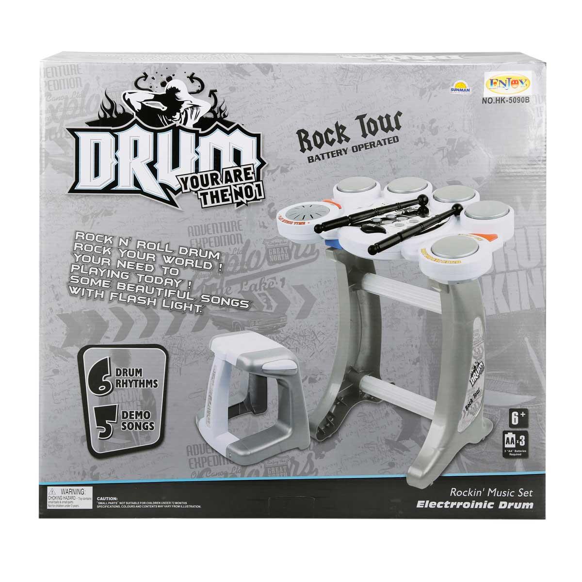 Sunman Oyuncak Drum Rock Elektronik Bateri Seti 00085090