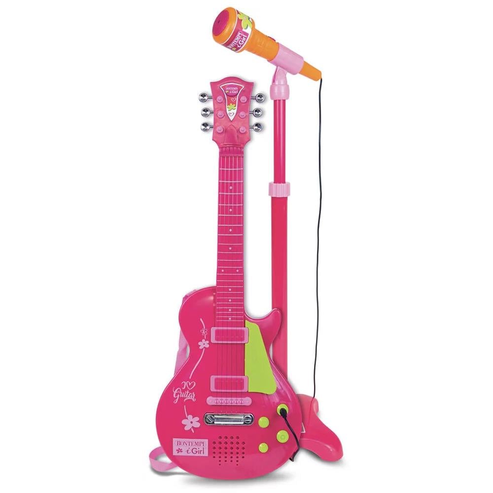 Sunman Oyuncak Elektronik Gitar Ayaklı Mikrofon 00045872
