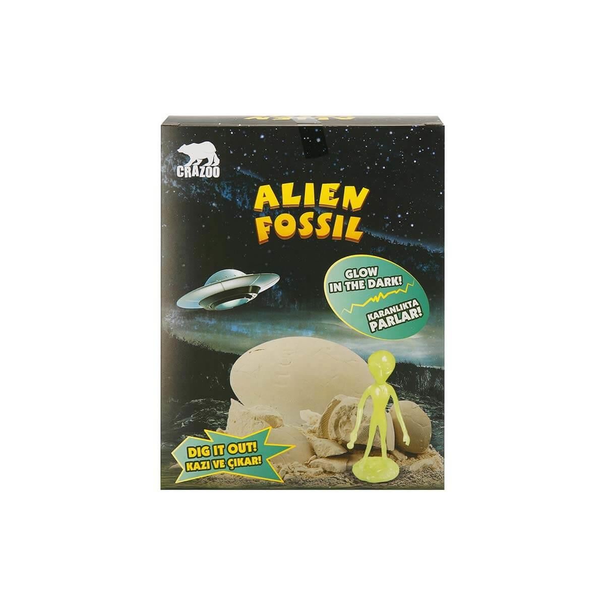 Sunman Oyuncak Fosil Kazı Seti: Karanlıkta Parlayan Alien 00003198