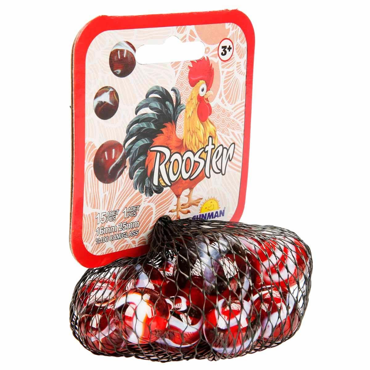 Sunman Oyuncak Horoz Kırmızı Misket 15+1 00003008