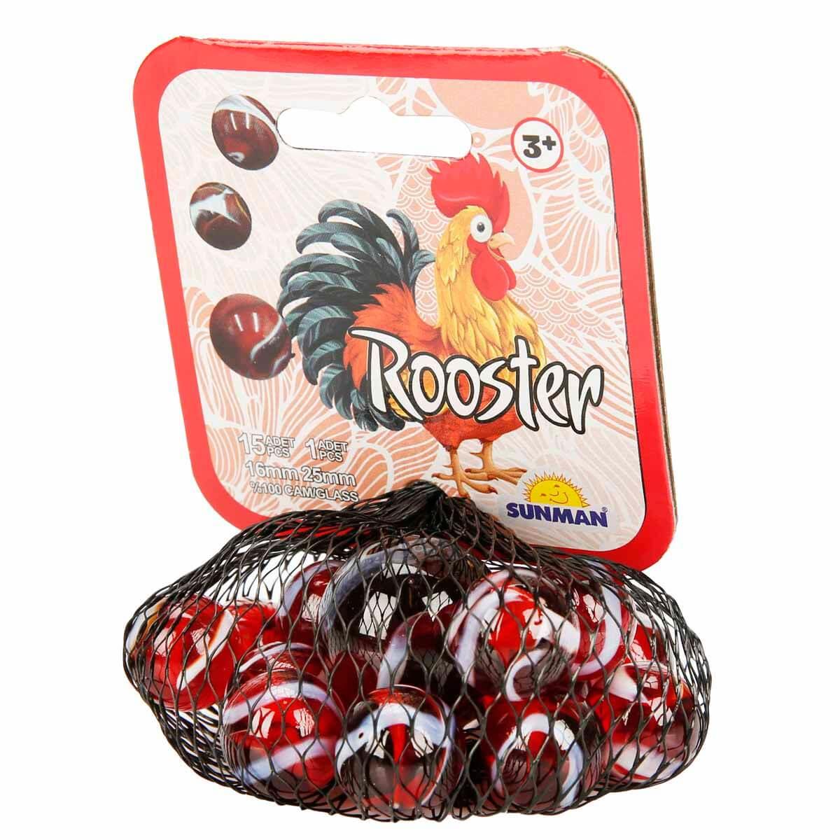Sunman Oyuncak Horoz Kırmızı Misket 15+1 00003008