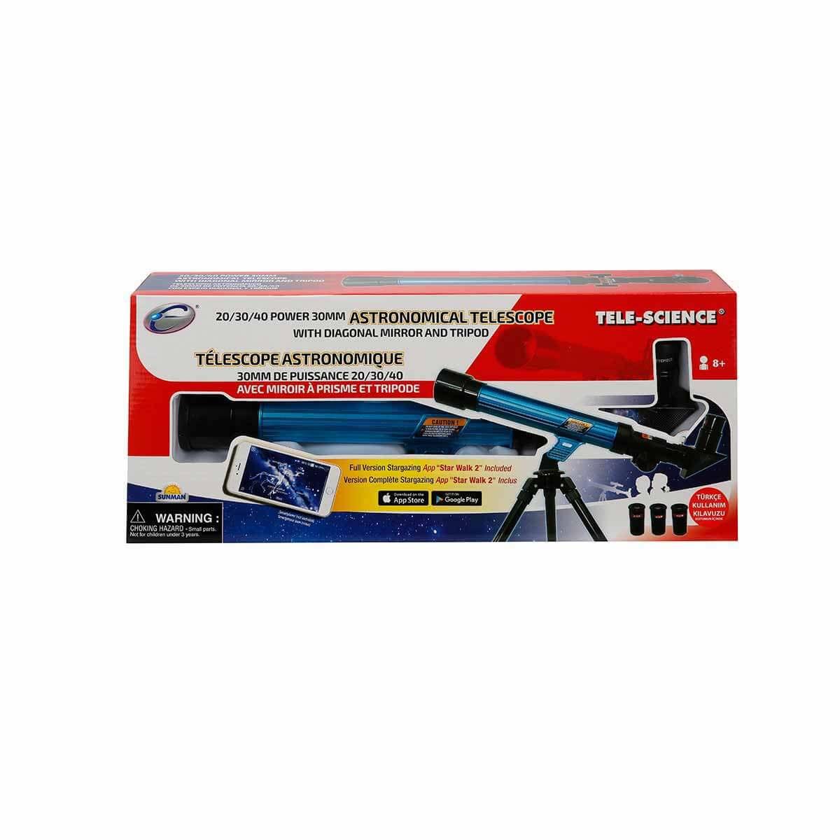 Sunman Oyuncak Küçük Teleskop Seti 30 Mm 01002301