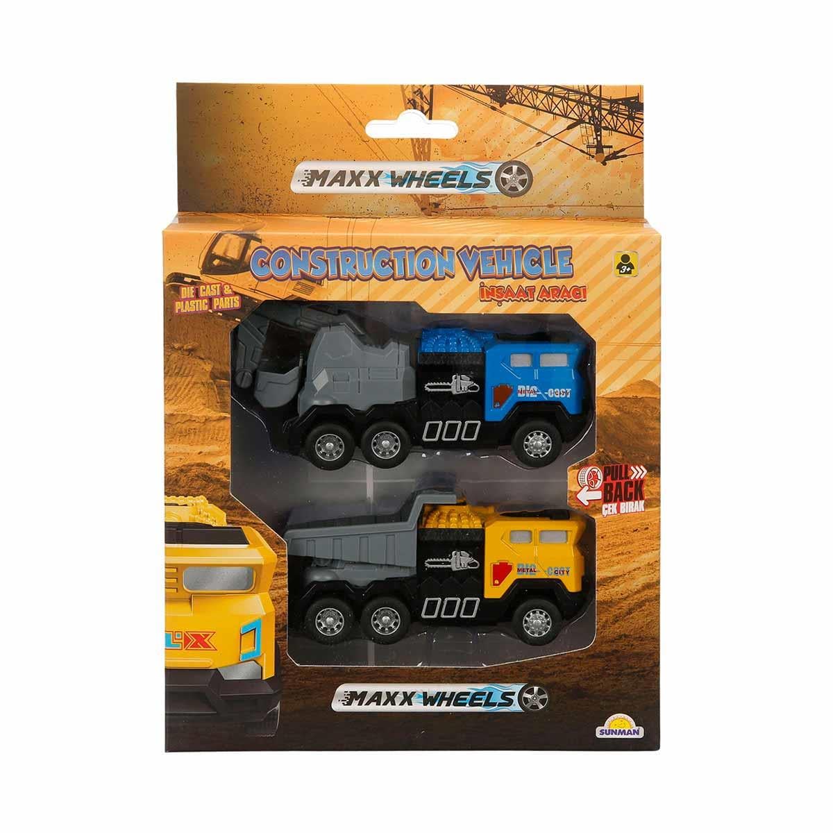 Sunman Oyuncak Maxx Wheels 2'li İnşaat Aracı 02002409