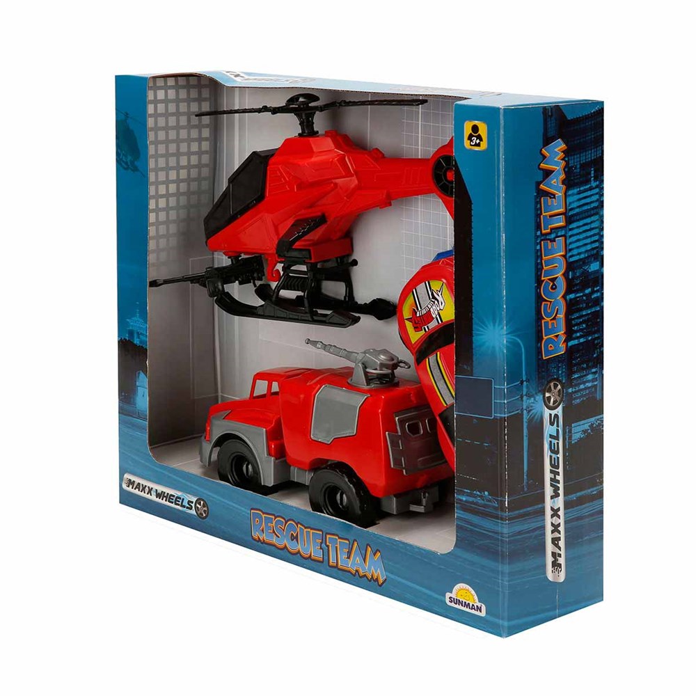 Sunman Oyuncak Maxx Wheels Kurtarma Araçları Oyun Seti 03494 SUN-MOL-MXX