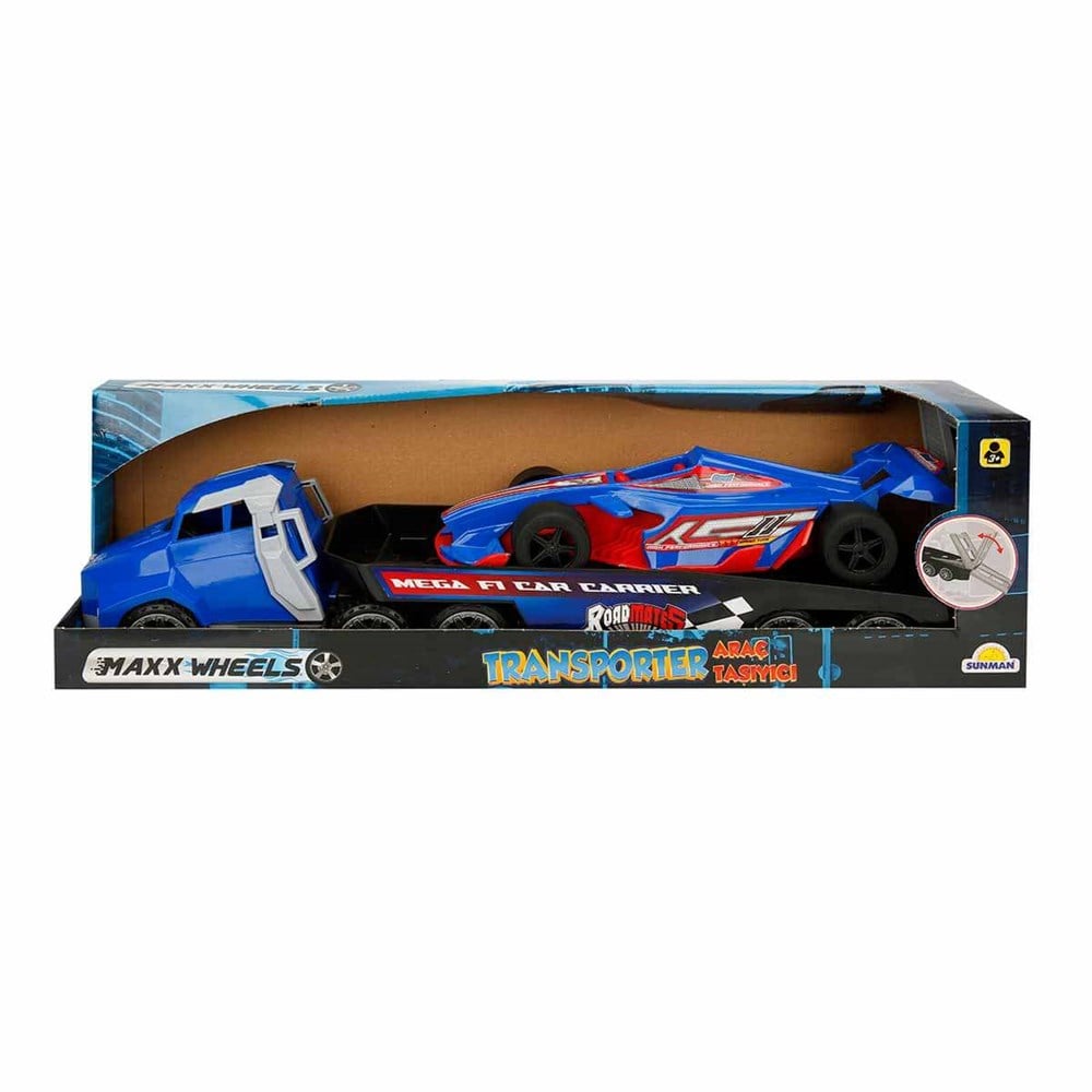 Sunman Oyuncak Maxx Wheels Mega F1 Taşıyıcı Transporter Araç 34 Cm 03590 SUN-MOL-MXX