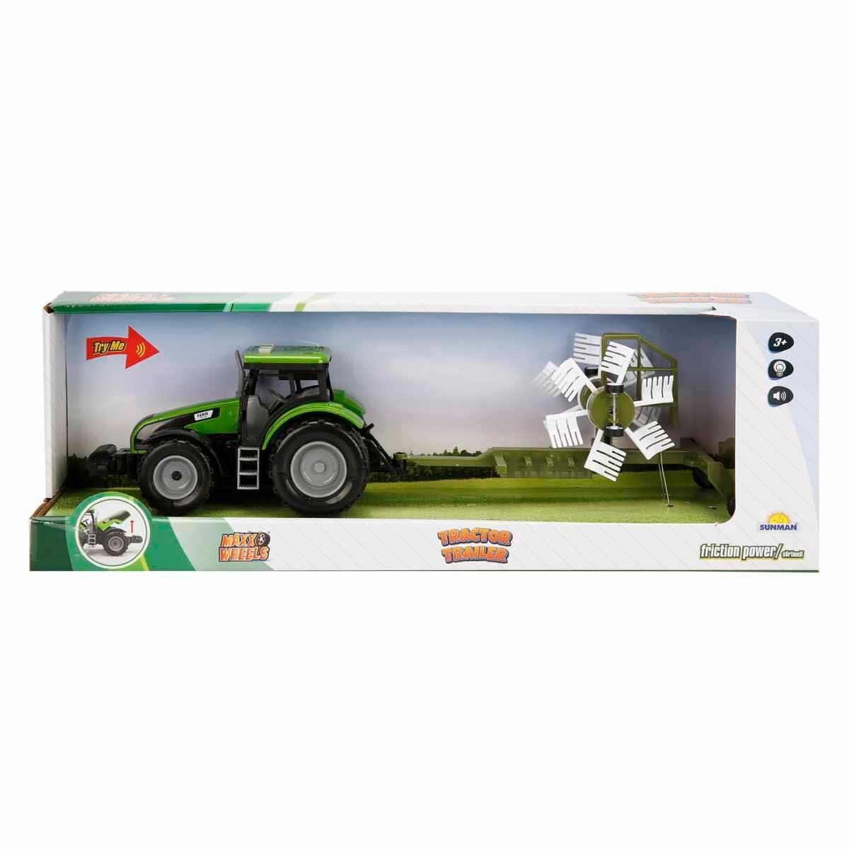 Sunman Oyuncak Maxx Wheels Sesli Ve Işıklı Römorklu Traktör 44 cm 00002681