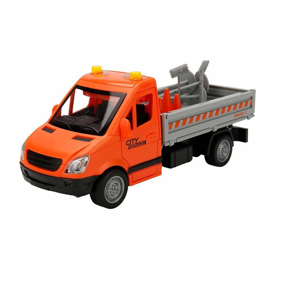 Sunman Oyuncak Maxx Wheels Sesli ve Işıklı Yol Yardım Kamyonu ve Trafik İşaretleri 03153 SUN-YFN-MXX-1/16