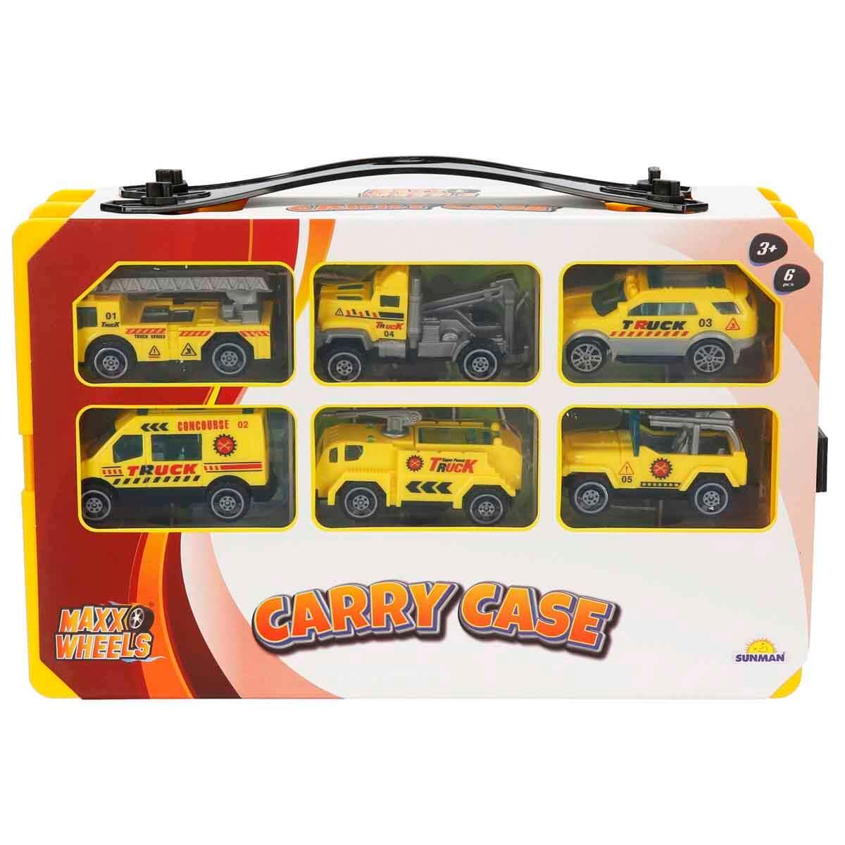 Sunman Oyuncak Maxx Wheels Taşıma Çantalı Şehir Araçları Oyun Seti 00004515