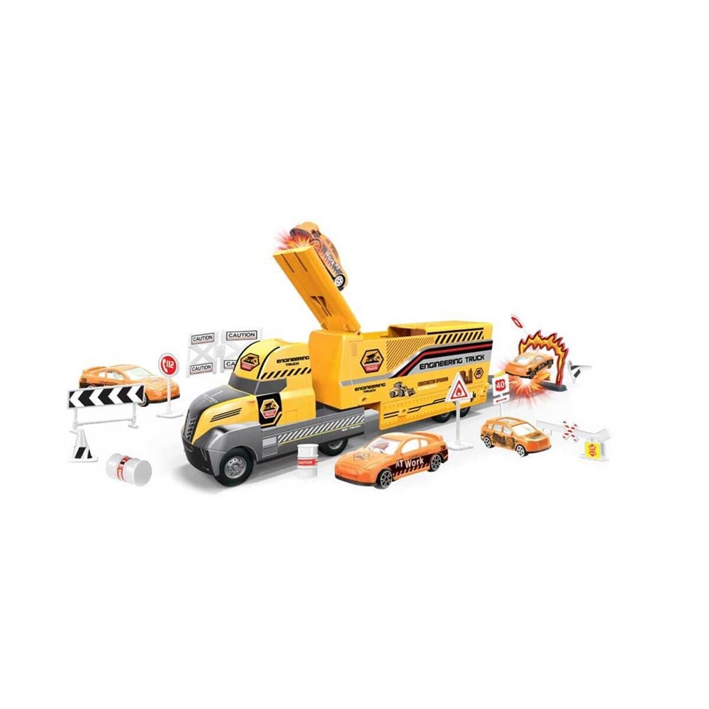 Sunman Oyuncak Maxx Wheels Transporter 2 Araçlı İnşaat Seti 02029 SUN-YFN-MXX-DC