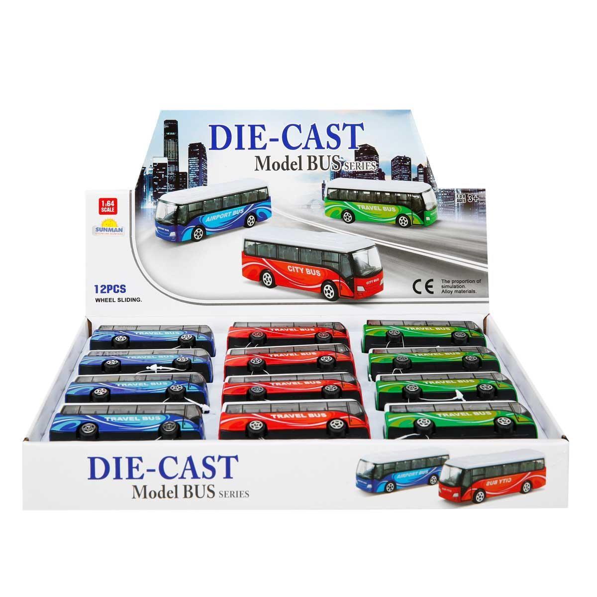 Sunman Oyuncak Mini Otobüs 9 Cm 1:64 01006321 SUN-YFN-MXX-DC.ACIK