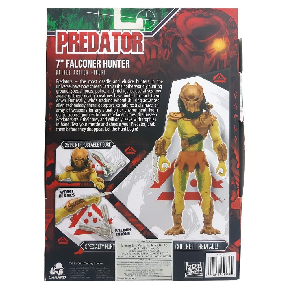 Sunman Oyuncak Predator Figür Falconer 18 Cm 01013762