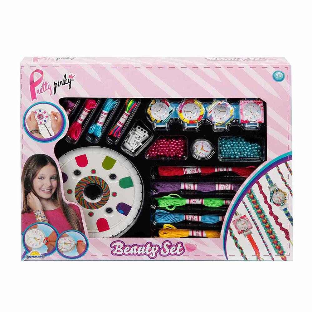 Sunman Oyuncak Pretty Pinky Takı Ve Saat Tasarım Seti 00002761 SUN-YFN-PRP-HOB