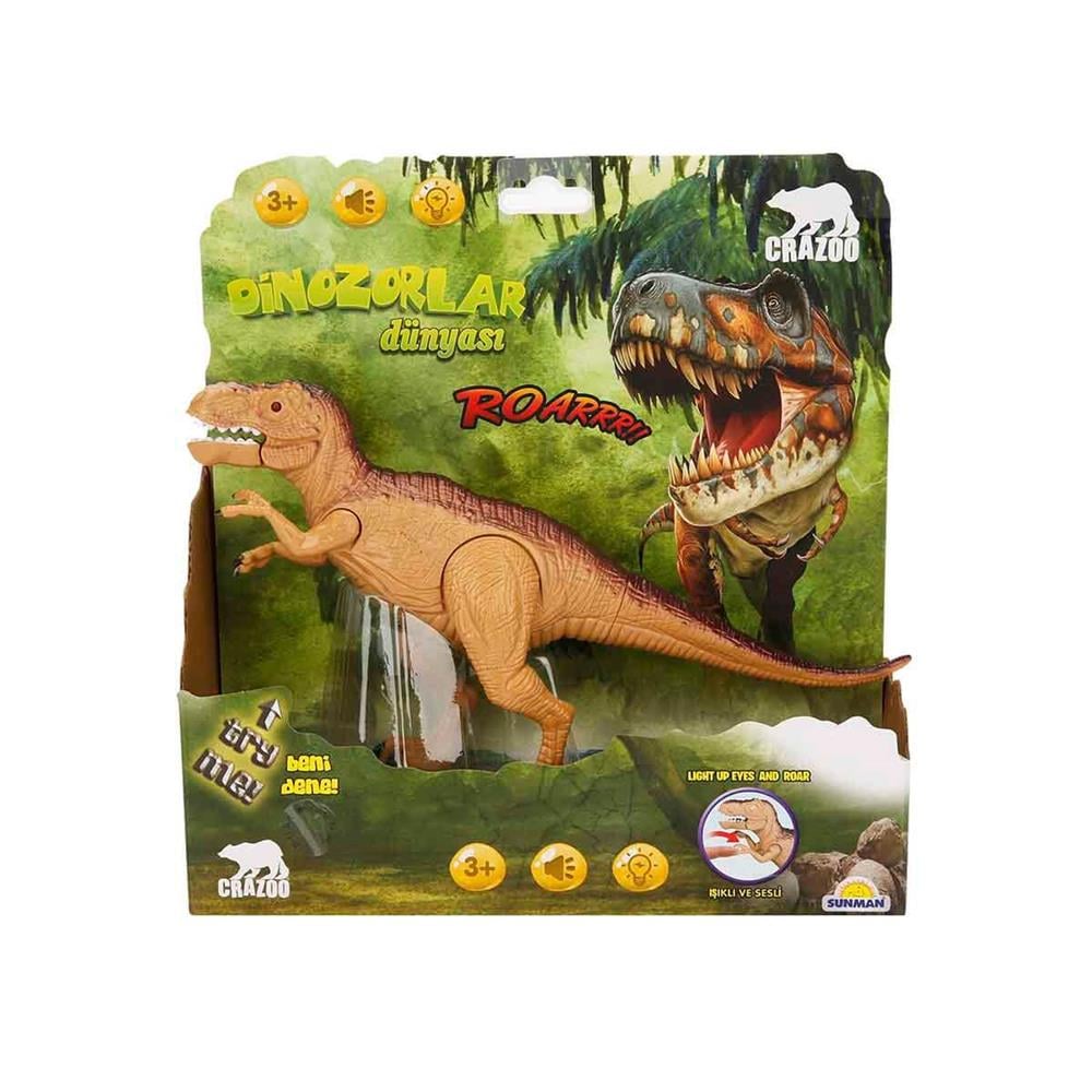 Sunman Oyuncak Sesli ve Işıklı Dinozor 00036171 SUN-RST-CRZ