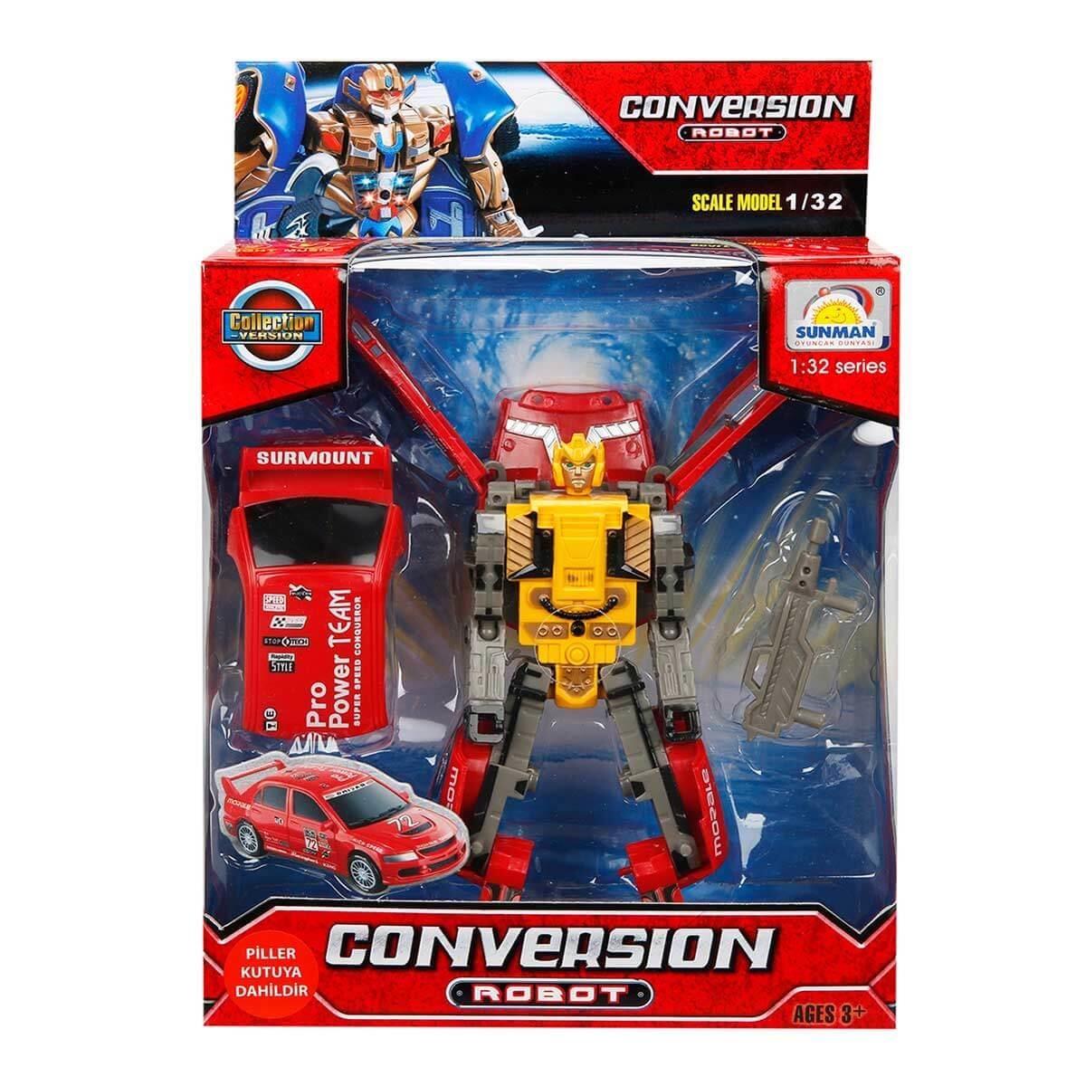 Sunman Oyuncak Sesli ve Işıklı Dönüşebilen Robot 00081234