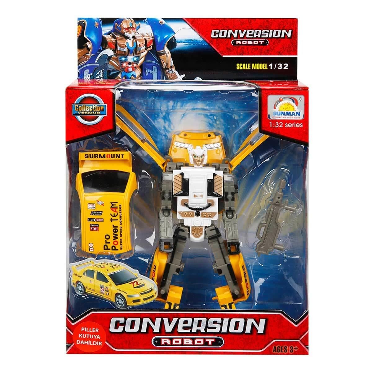 Sunman Oyuncak Sesli ve Işıklı Dönüşebilen Robot 00081234