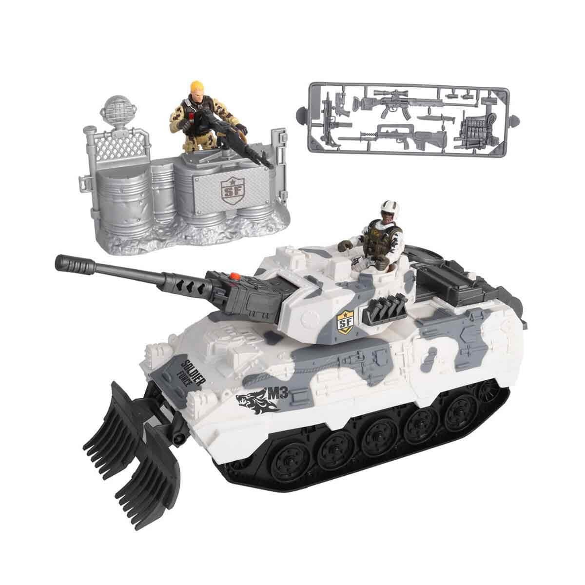 Sunman Oyuncak Sesli ve Işıklı Soldier Force Kar Tankı Oyun Seti 00045058