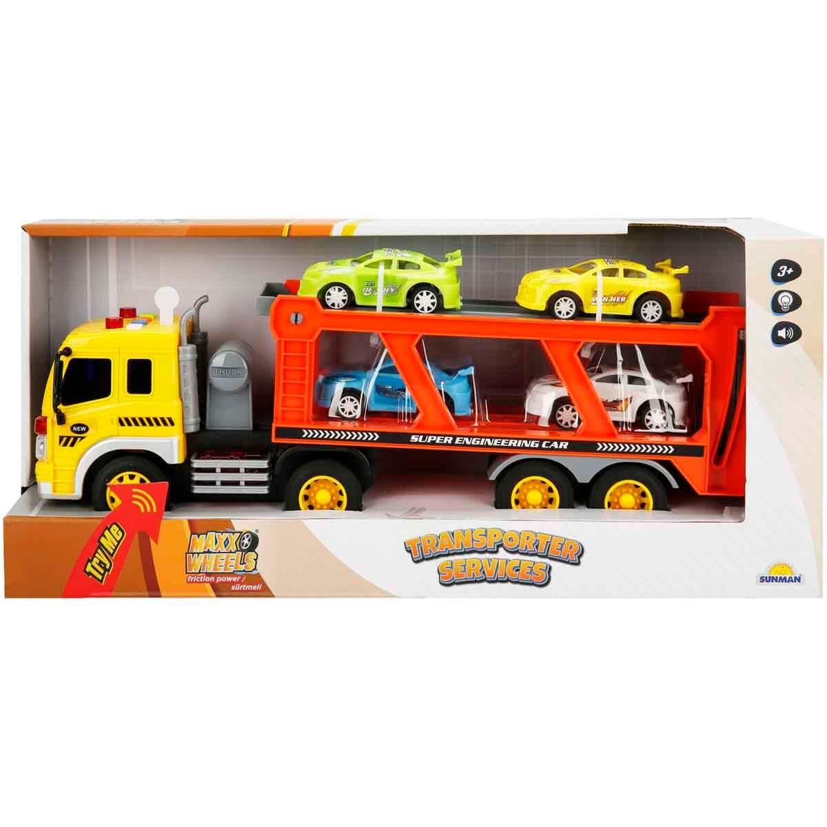 Sunman Oyuncak Sesli ve Işıklı Transporter Transporter Services Kepçe 01010570 1:20