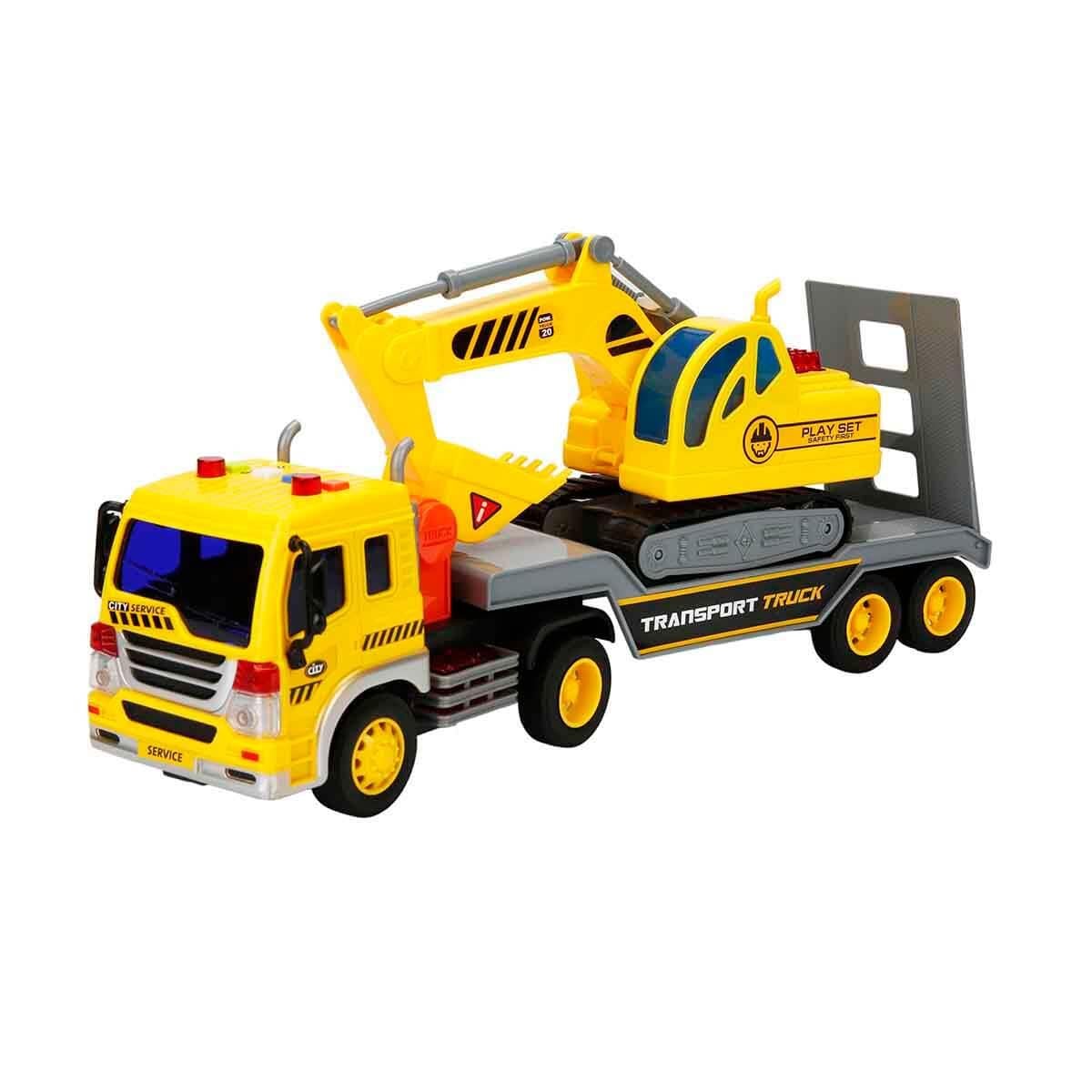 Sunman Oyuncak Sesli ve Işıklı Transporter Transporter Services Kepçe 01010570 1:20