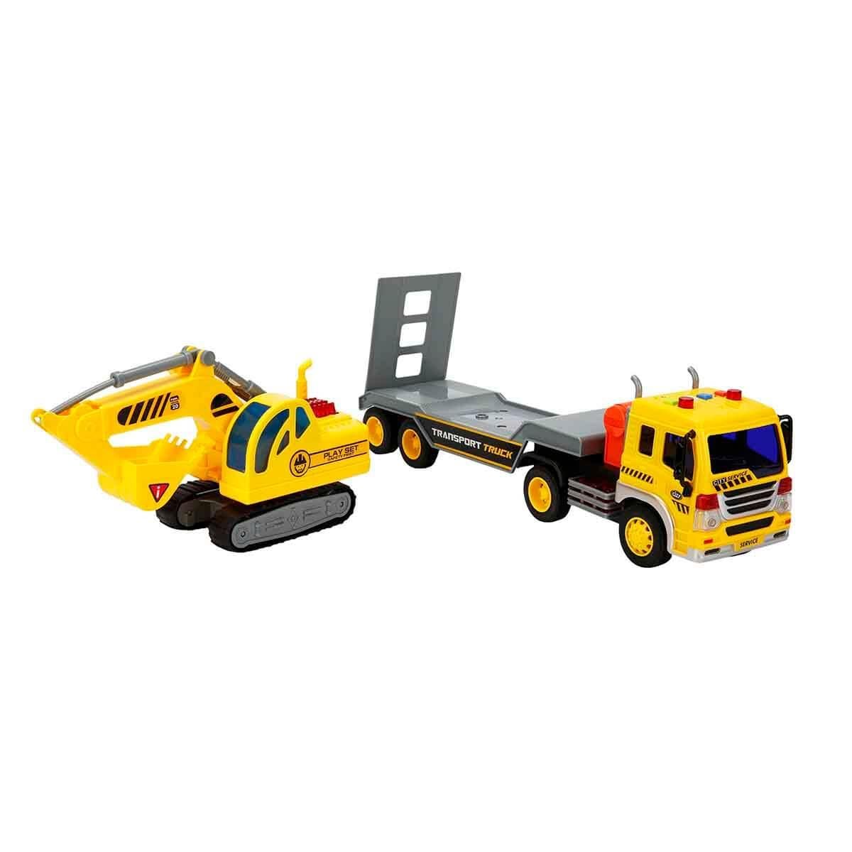 Sunman Oyuncak Sesli ve Işıklı Transporter Transporter Services Kepçe 01010570 1:20
