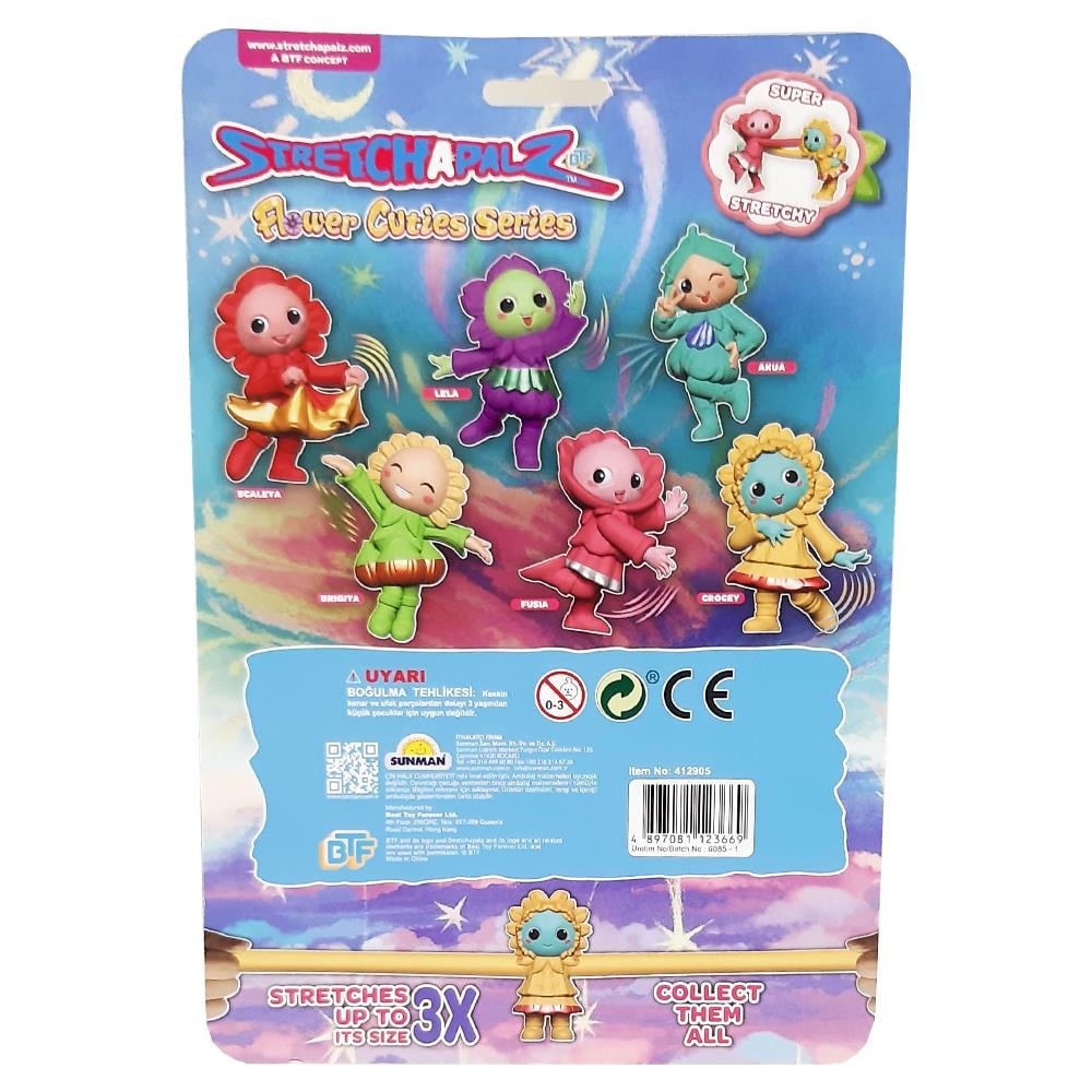 Sunman Oyuncak Stretch Çiçek Desenli Figürler 14 Cm 00012366 SUN-BTF-FIGUR