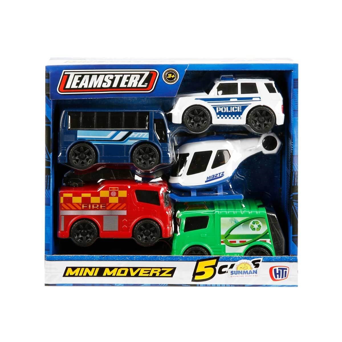Sunman Oyuncak Teamsterz Mini Moverz 5'li Paket