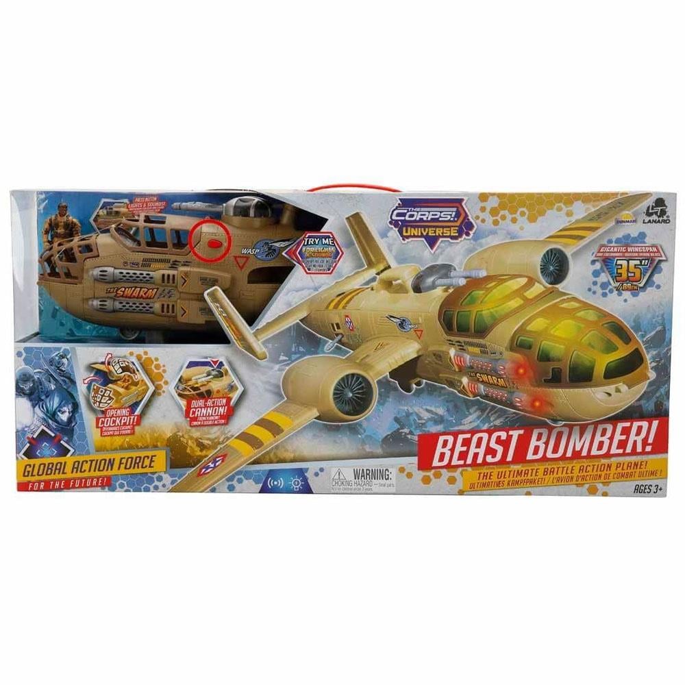 Sunman Oyuncak The Corps Universe Beast Bomber Sesli ve Işıklı Askeri Uçak 00033938