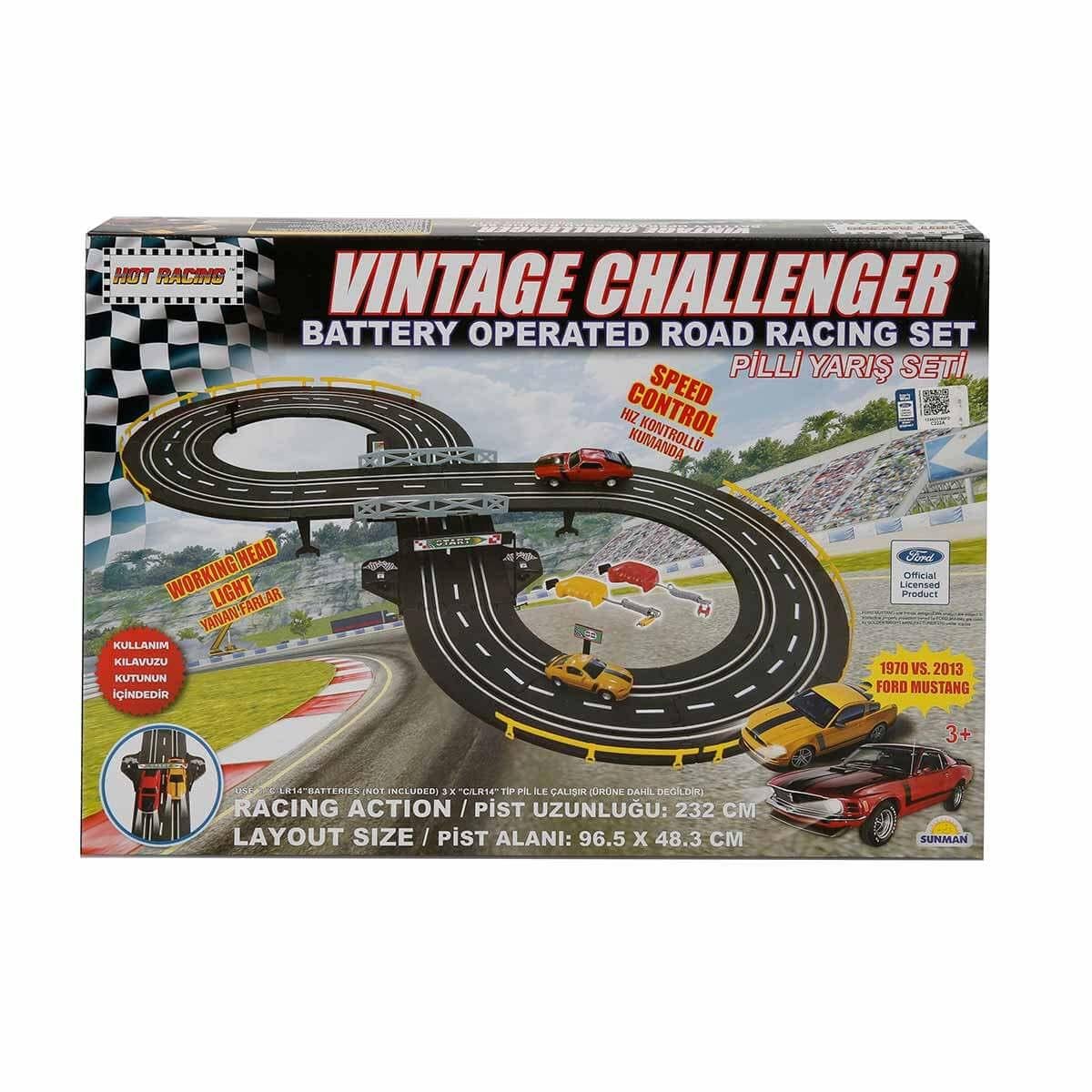 Sunman Oyuncak Vintage Challenger Işıklı Yarış Seti 01006037