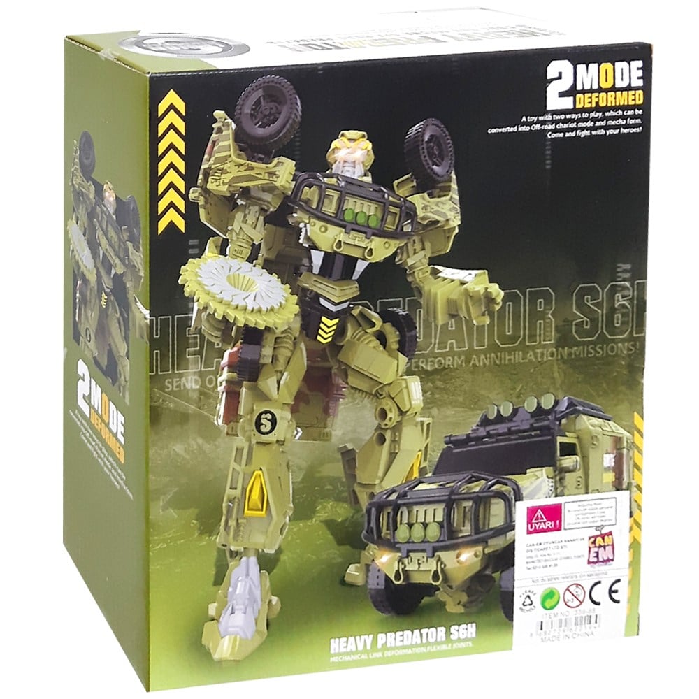 Teçhizatlı Dönüşebilen Robot 20 Cm 3+ 339-88