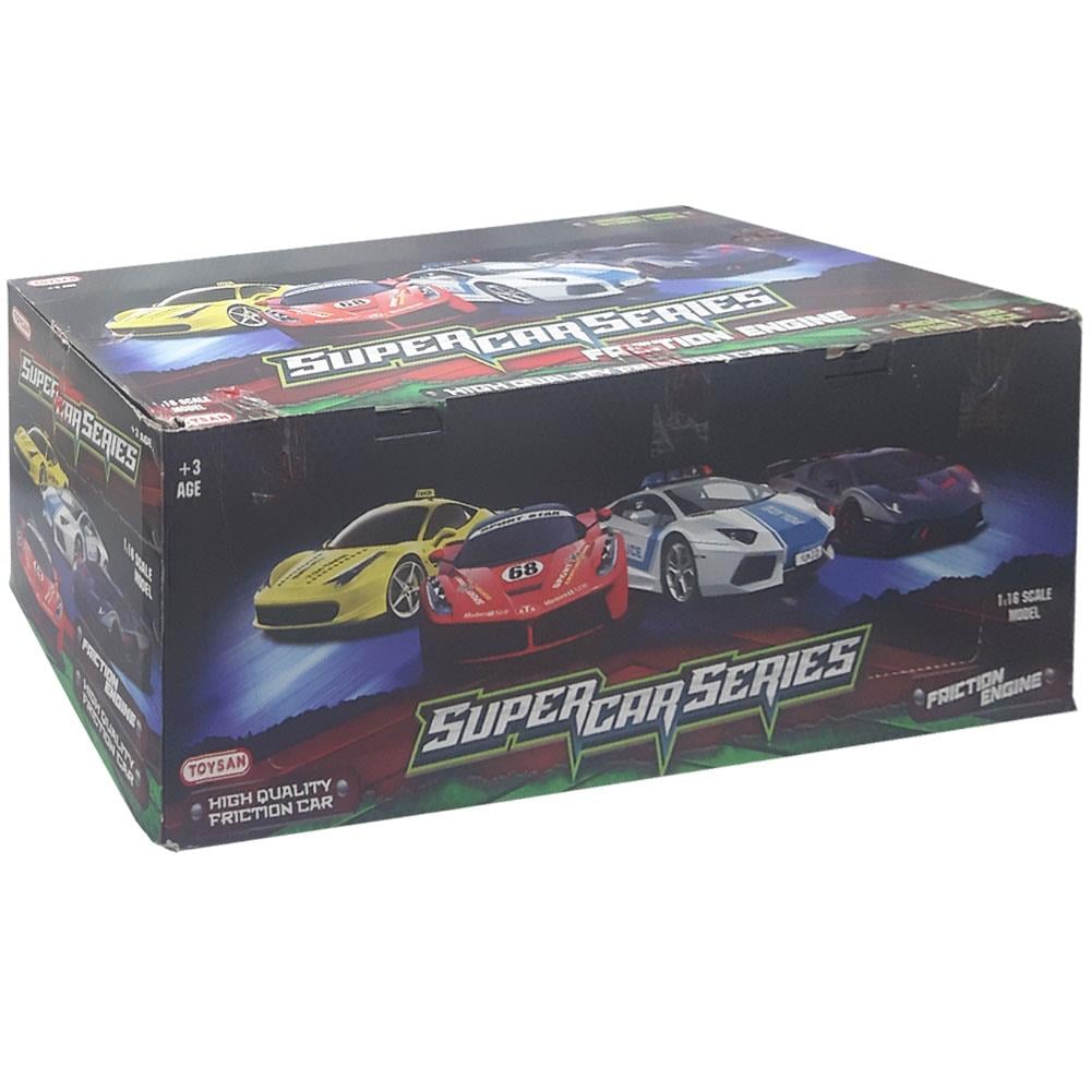 Toysan Oyuncak 12 Li Sürtmeli Araba Standlı TOY-84