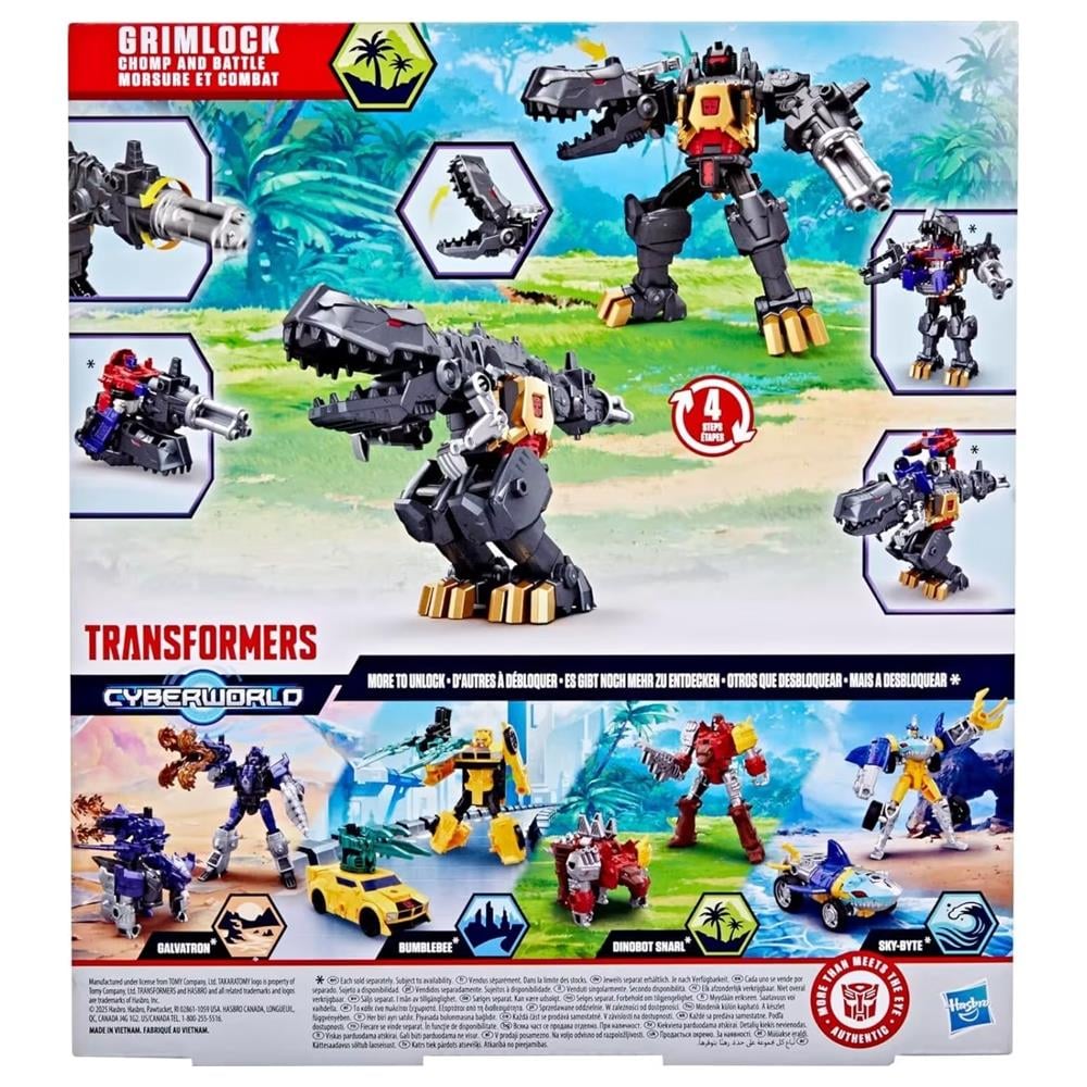 Transformers Cyberworld Grimlock Chomp And Battle Action Figure G0748