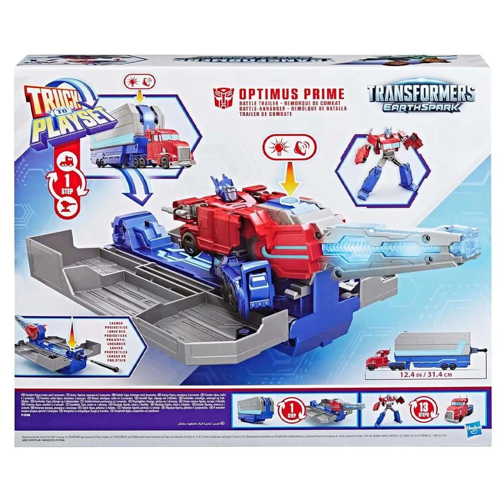 Transformers Earthspark Optimus Prime Battle Trailer G0750