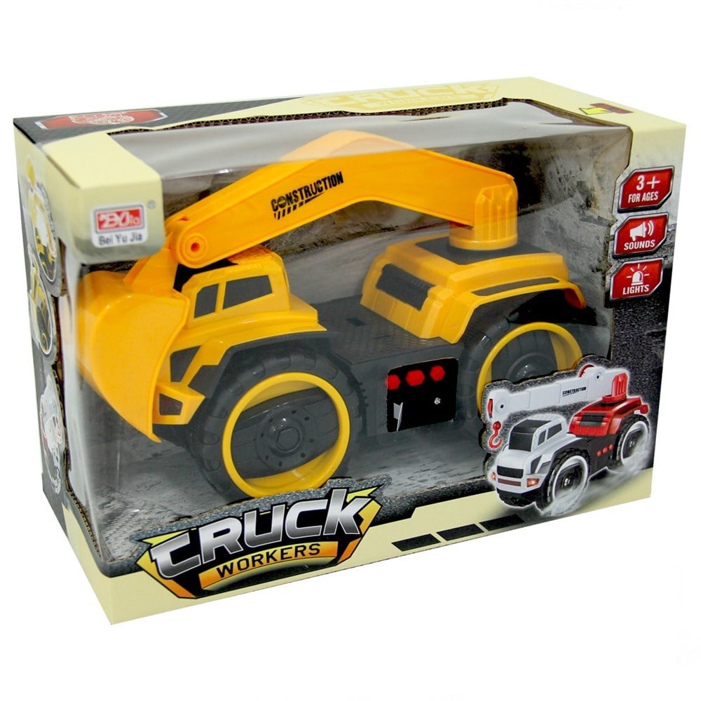 Truck Workers Sesli Işıklı Sürtmeli Kepçe