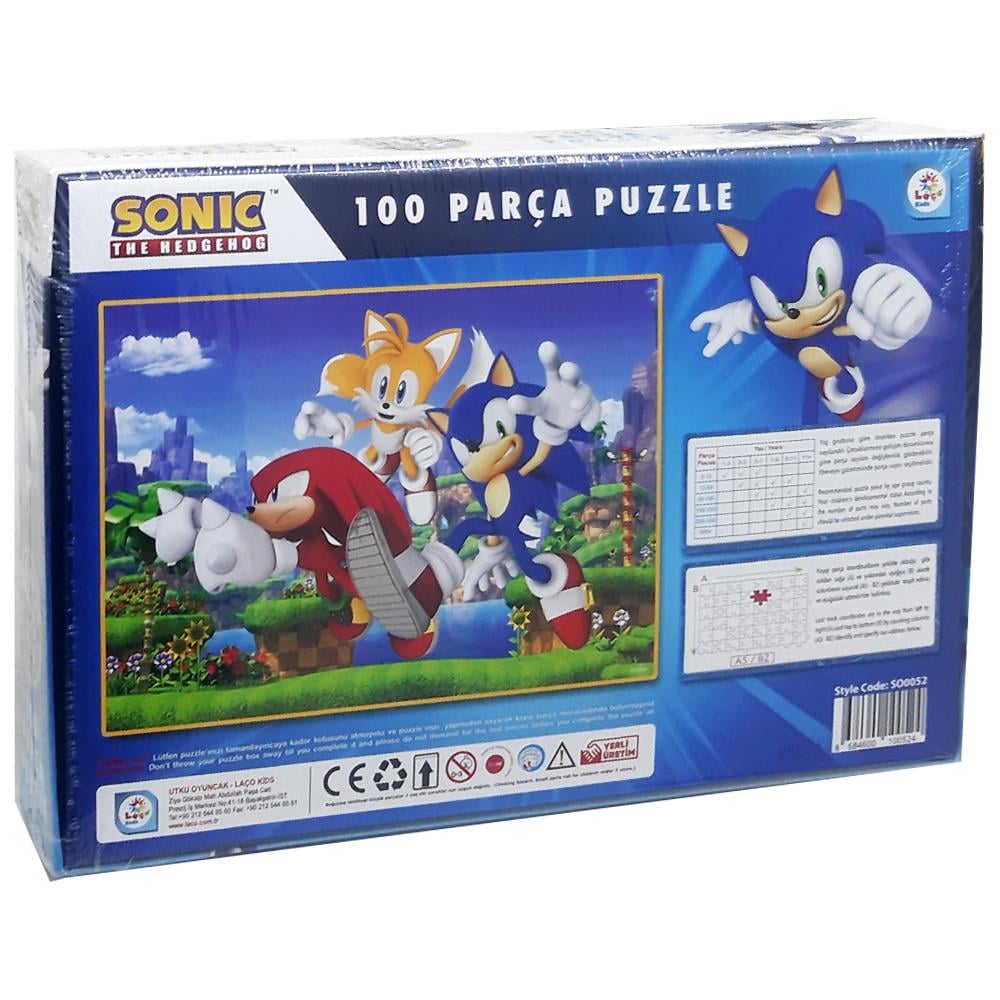 Utku Oyuncak Sonic 100 Parça Puzzle SO0052