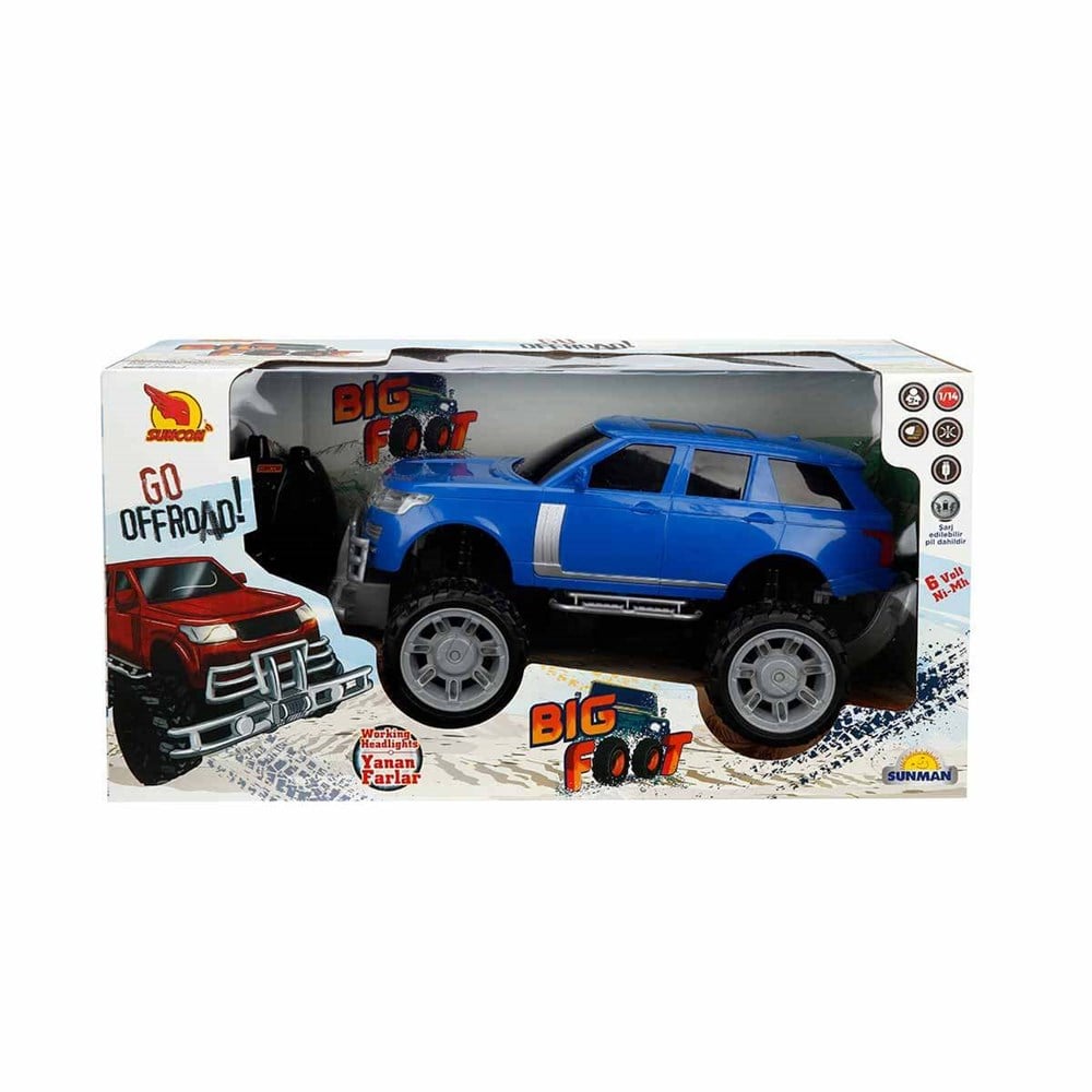 Uzaktan Kumandalı Big Foot Usb Şarjlı Jeep 34 cm 40012A