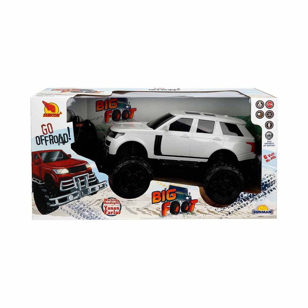 Uzaktan Kumandalı Big Foot Usb Şarjlı Jeep 34 cm 40012A