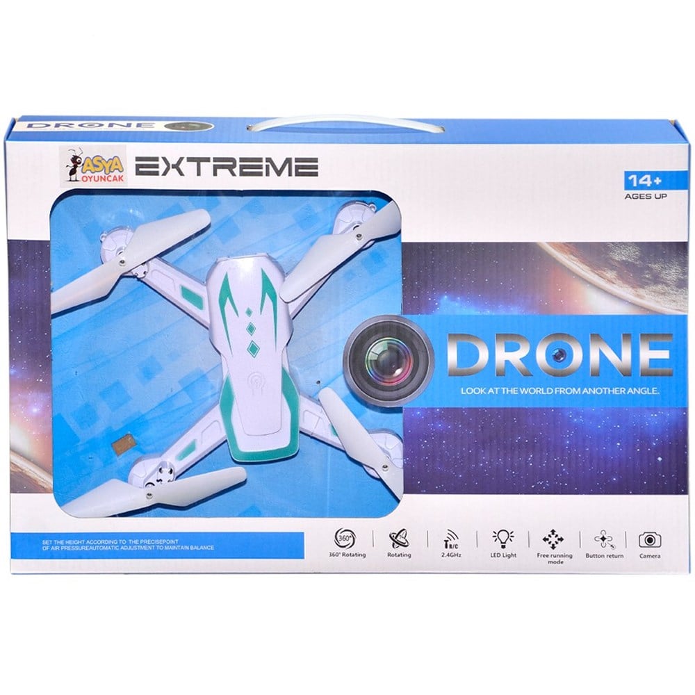 Uzaktan Kumandalı Kameralı LED Işıklı Extreme Drone 22098-885W
