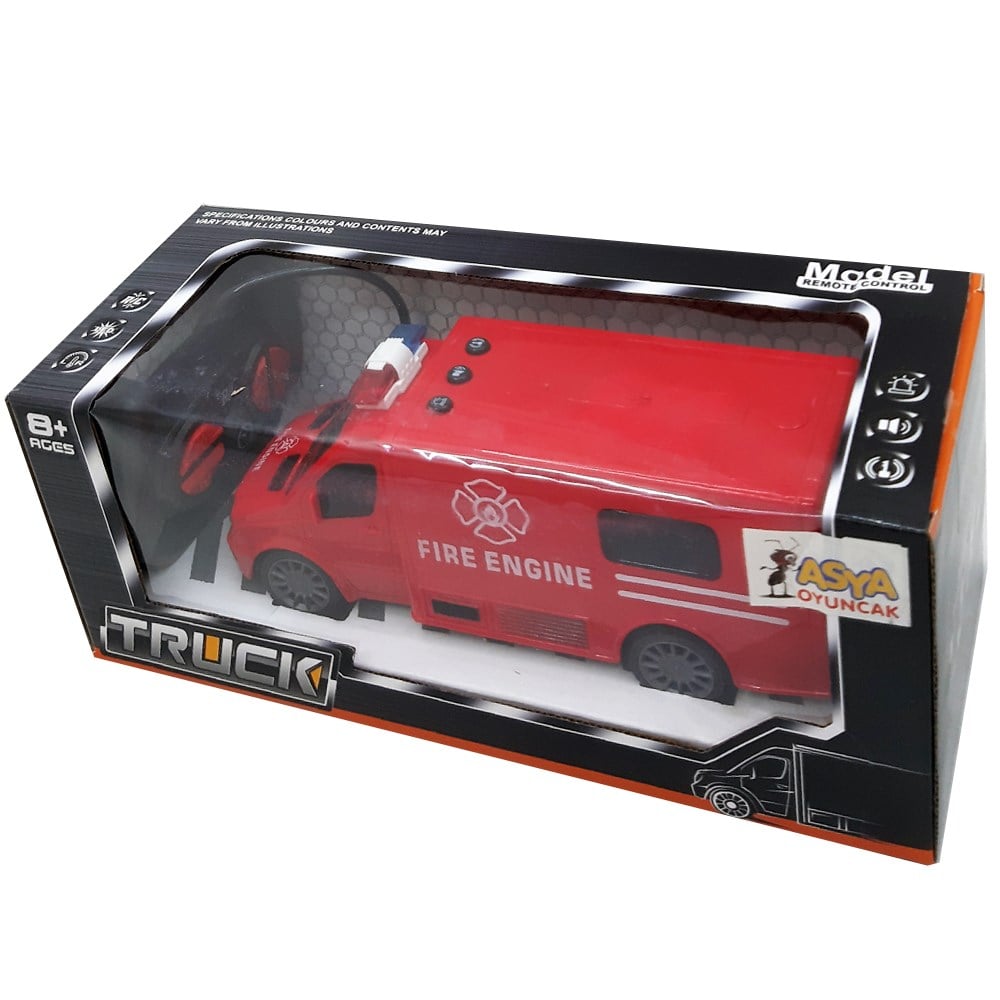 Uzaktan Kumandalı Kırmızı Pilli İtfaiye 20 Cm 1016-RD612-5/2