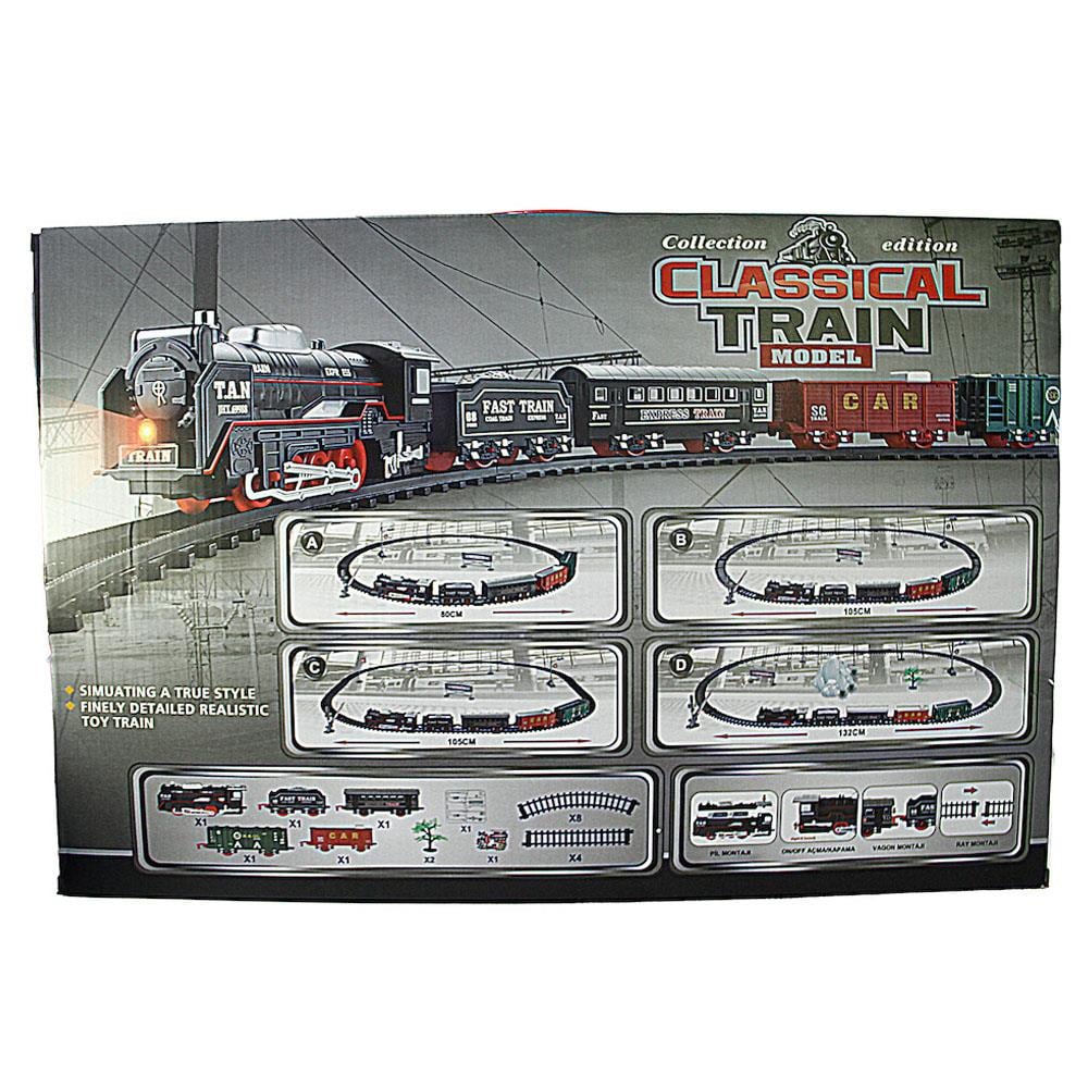 Vardem Oyuncak 26 Parça Işıklı ve Sesli Classic Model Tren Set JHX6687