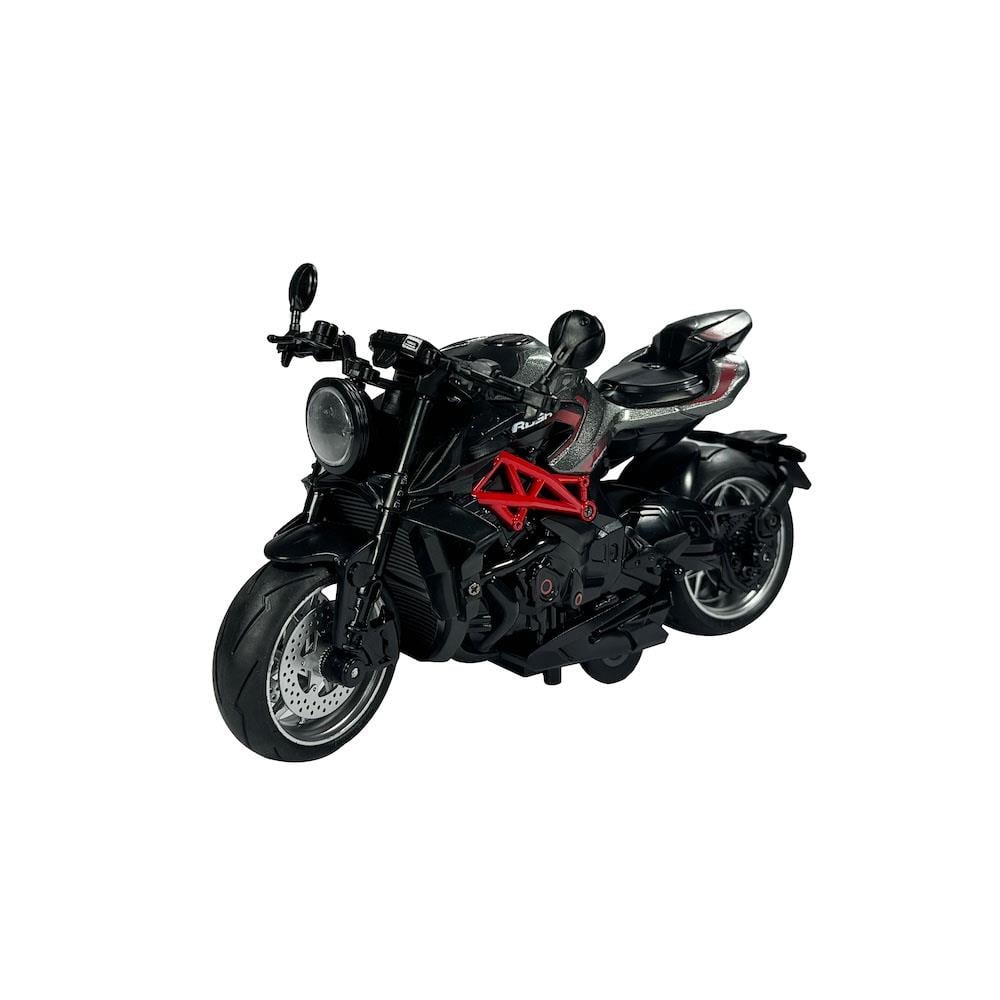 Vardem Oyuncak Çek Bırak 1:10 Die-Cast Işıklı Ve Sesli Metal Motosiklet MY66-M2242