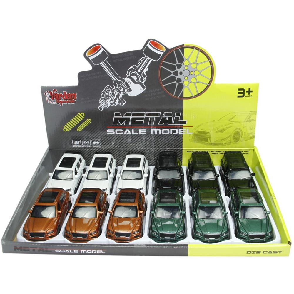 Vardem Oyuncak Çek Bırak 1:36 Metal Ustu Cam Jeep KM-36131C