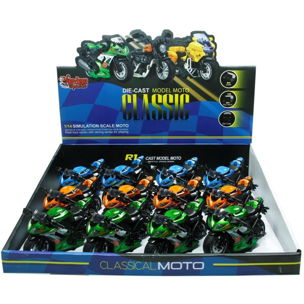 Vardem Oyuncak Çek Bırak1:14 Die-Cast Clasic Motosiklet MY66-M2114