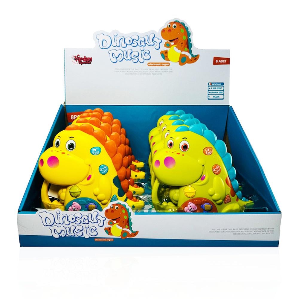 Vardem Oyuncak Işıklı ve Müzikli Dinozor Bebek Piyanosu JLG-855-76A
