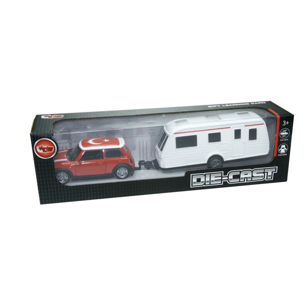 Vardem Oyuncak Karavan Çeken Die-Cast Çek Bırak Mini Araba XFD1003