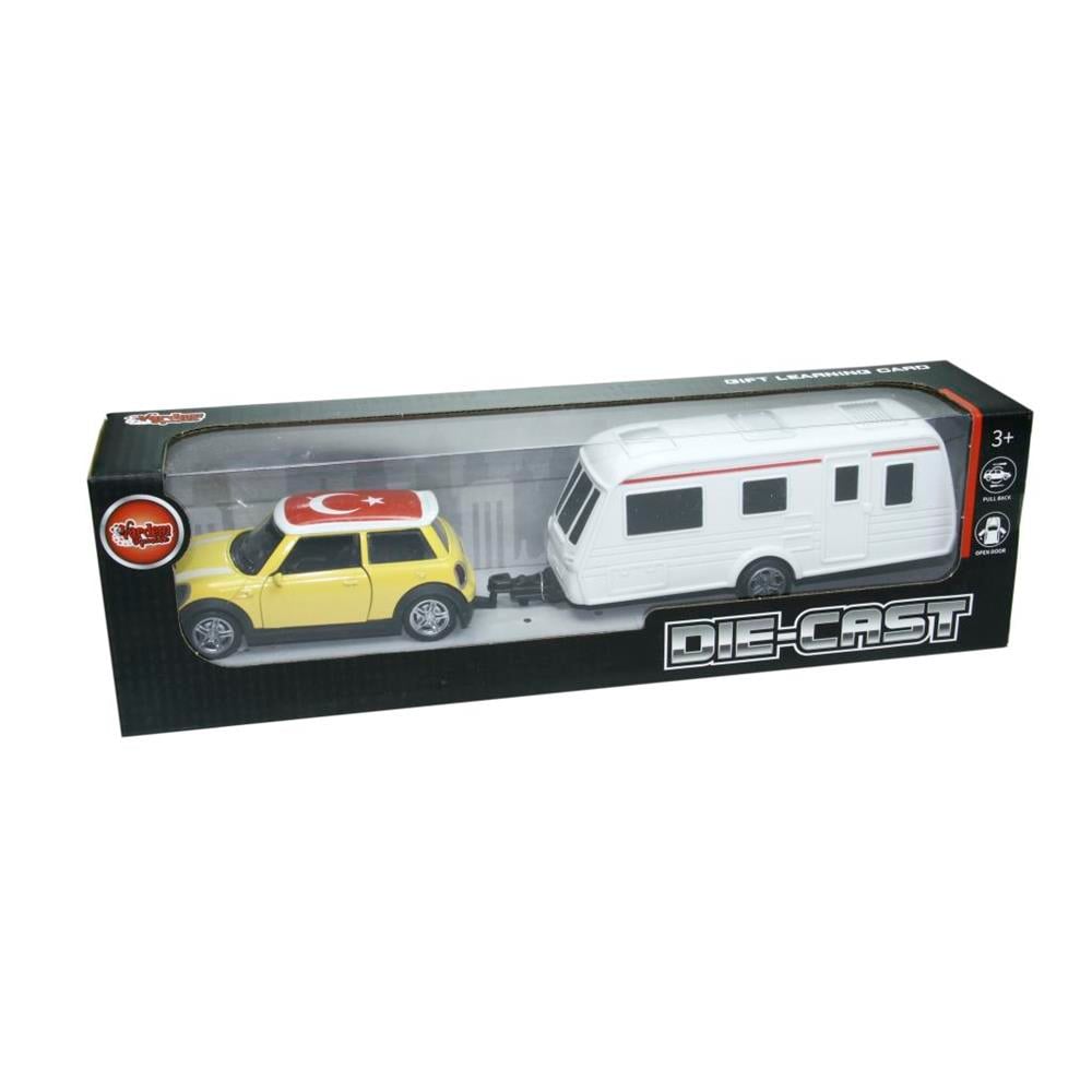 Vardem Oyuncak Karavan Çeken Die-Cast Çek Bırak Mini Araba XFD1003