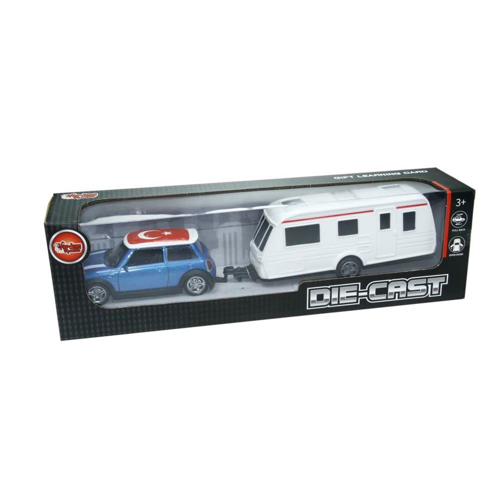 Vardem Oyuncak Karavan Çeken Die-Cast Çek Bırak Mini Araba XFD1003