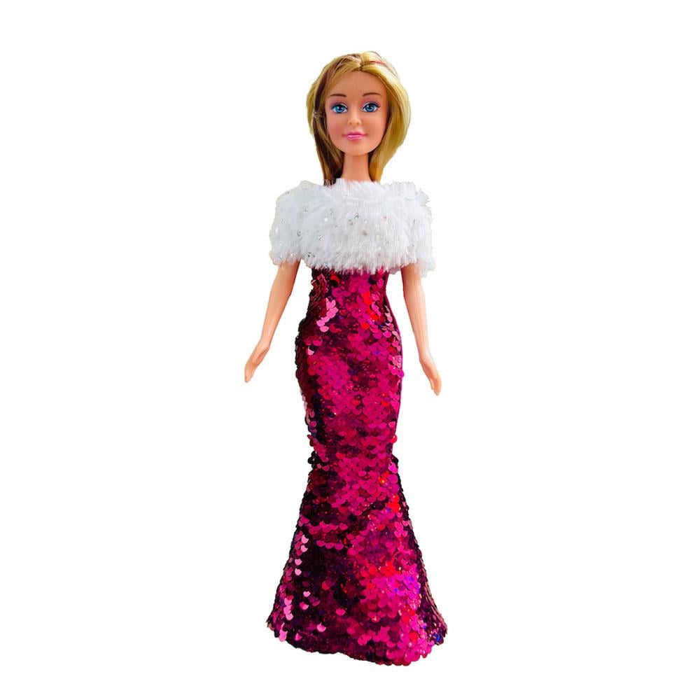 Vardem Oyuncak Pullu Kıyafetli 30 Cm Bebek WG-66772-73