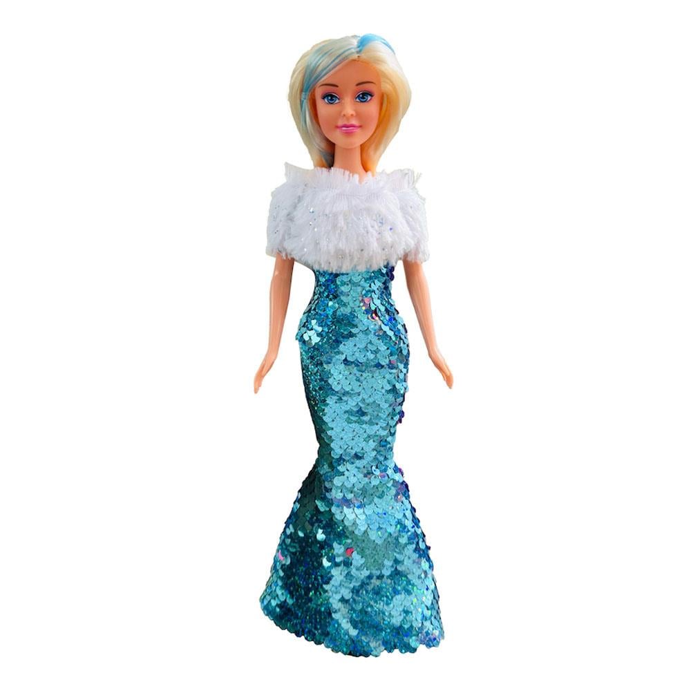 Vardem Oyuncak Pullu Kıyafetli 30 Cm Bebek WG-66772-73